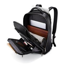 SAMSONITE Classic Leather 15.6" Slim Backpack, Black