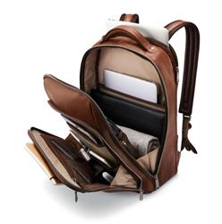 SAMSONITE Classic Leather 15.6" Backpack, Cognac