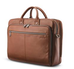 SAMSONITE Classic Leather 15.6" Toploader, Cognac