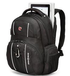 Swiss Gear 17.3" Computer Backpack With USB Port, Black