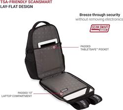 Sac à dos pour ordinateur portable SwissGear 14 po, noir