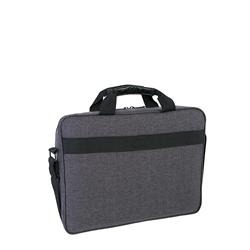 ROOTS 15.6" Laptop briefcase w/ RFID, Tablet Pocket & USB port, Grey