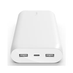 BELKIN 20K Power Bank, 15W USBC IN, USBA out, White