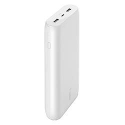 BELKIN 20K Power Bank, 15W USBC IN, USBA out, White