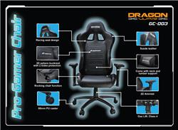 DragonWar Ergonomic Racing Chair Black(Open Box)