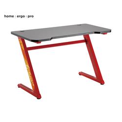 Brateck Z-Shaped PC Gaming Desk - Black & Red(Open Box)