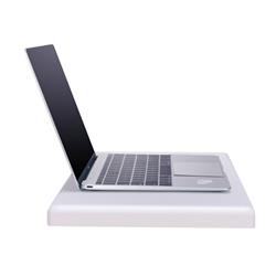 Surélévateur de bureau portable ROCELCO PDR (blanc/argent)