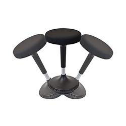 UNCAGED Ergonomics WSR-B Wobble, Rock, Swivel, Tilt Office Stool