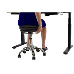 UNCAGED Ergonomics Wobble Stool Air, 360° Swivel Office Stool, Black