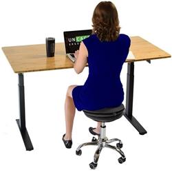 UNCAGED Ergonomics Wobble Stool Air, 360° Swivel Office Stool, Black