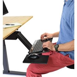 UNCAGED Ergonomics KT2-B Sit or Stand Under Desk Keyboard Tray