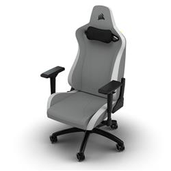 CORSAIR TC200 Fabric Gaming Chair - Standard Fit, Light Grey / White(Open Box)