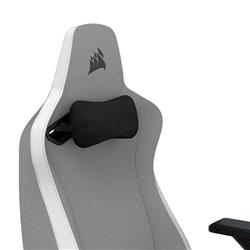 CORSAIR TC200 Fabric Gaming Chair - Standard Fit, Light Grey / White(Open Box)