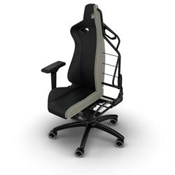 CORSAIR TC200 Leatherette Gaming Chair, Standard Fit, Black