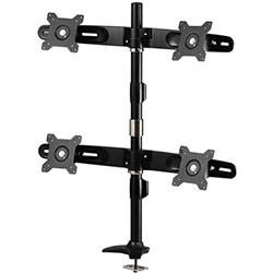 Amer 15"-24" Quad Monitor Mount with Pole/Grommet | AMR4P