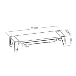 Brateck Support de moniteur en bois de bouleau de qualité supérieure(Open Box)