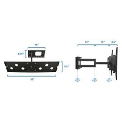 MOUNT-IT! Long Arm TV Wall Mount for 42"-70" Inch Screens