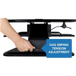 MOUNT-IT! Standing Desk Converter with Spring Adjustment