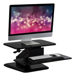 MOUNT-IT! Standing Desk Converter with Spring Adjustment