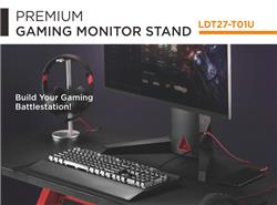 Brateck LDT27-T01U 17"-32" Interactive Counterbalance Pro Gaming Monitor Stand with 2*USB3.0 Ports and Multi-Media Ports, Ve...