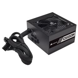 CORSAIR CX-M Series CX650M Semi-Modular Low-Noise ATX Power Supply(Open Box)