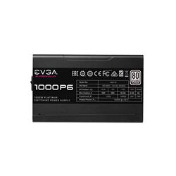 EVGA SuperNOVA 1000 P6, 80 Plus Platinum 1000 W, entièrement modulaire, mode Eco avec ventilateur FDB, garantie 10 ans, avec...