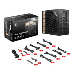 MSI MEG Ai1300P PCIE 5.0, 80+ PLATINUM Full Modular Gaming PSU, 12VHPWR Cable, 4080 4090 ATX 3.0 Compatible, 1300W Power Supply