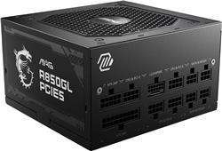 MSI MAG A850GL PCIE 5, 850W 80 PLUS Gold Certified Gaming ATX 3.0 Power Supply, Fully-Modular, Flat Black Cables, 10 Year Warra