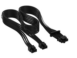 CORSAIR Premium Kit de câbles CC à gainage individuel, type 5 (génération 5), Noir