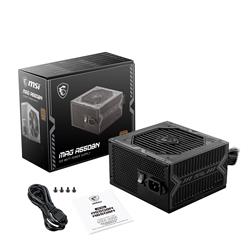 MSI MAG A550BN, 550W ATX 80+ Bronze Certified, Non-Modular, Black Cables, 5 Year Warranty