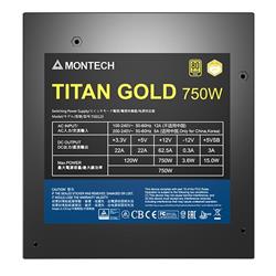 Montech TITAN GOLD Full Modular Power Supply, 750W, ATX 3.1 Compatible