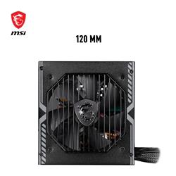 MSI MAG A750BN PCIE5, 750W ATX 80+ Bronze Certified, Non-Modular, Black Cables, 5 Year Warranty