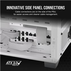 CORSAIR RMx Shift Series RM1000x Shift Fully Modular 80PLUS Gold ATX Power Supply, White, ATX 3.1 Compatible