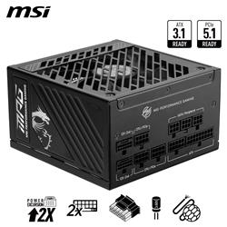 MSI MPG A850GS PCIe5, entièrement modulaire,Alimentation  certifiée 80