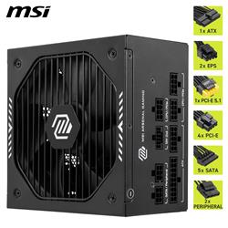 MSI MAG A750GLS PCIE5, 80+ GOLD Full Modular Gaming PSU