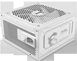 MSI 1000W 80 PLUS Gold Certified ATX Power Supply, White