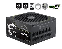 Alimentation MSI MAG A1000PLS PCIe 5.0, 1000 W, certification 80 PLUS Platinum
