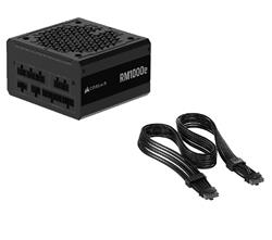 CORSAIR Bloc d'alimentation RM1000e + Câble ThermalProtect PCIe 5.1 600W 12V-2x6 GRATUIT