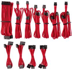 Corsair Premium Individually Sleeved DC Cable Pro Kit, Type 4 (Generation 4), RED