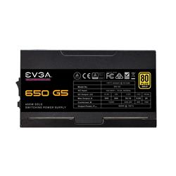 EVGA 650 G5, 80+ GOLD 650W, 10 Year Warranty, Power Supply(Open Box)