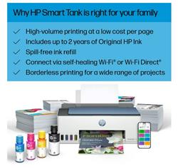 HP Smart Tank 5102 Wireless 3-in-1 Color Inkjet Printer