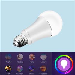 JINVOO SM-R65N Smart Wi-Fi Bulb, 8W E27 Base, RGBW Color Changing