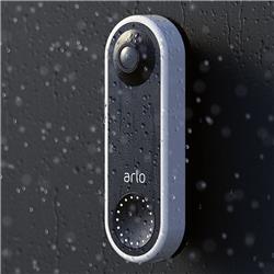 Arlo Video Doorbell (AVD1001-100CNS) Wired, 2K HD, 180° FOV, Motion Detection Smart Activity Zone Alert, IR Night Vision, 2-Way