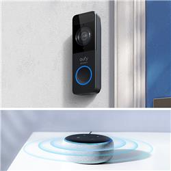 Eufy Smart Video Doorbell Camera, Wire-free,1080p - Black(Open Box)