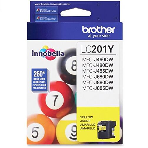 Brother LC201 Yellow High Yield Ink Cartridge (LC201YS)