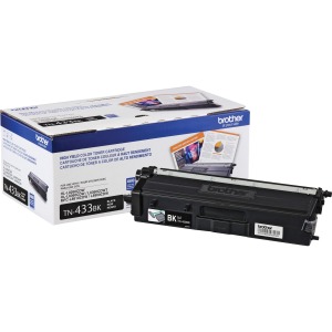 Brother TN433BK Original Toner Cartridge - Black - Laser - High Yield - 4500 Pages - 1 Each