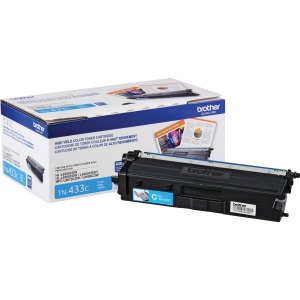 Brother TN433C Original Toner Cartridge - Cyan - Laser - High Yield - 4000 Pages - 1 Each