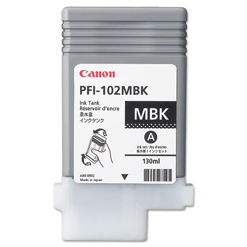 Canon PFI-102MBK Ink Tank PigmentI Matte Black Ink 130ML (0894B001)