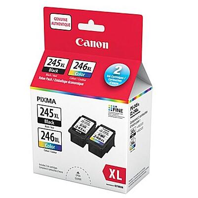 Pack économique de cartouches d&#39;encre noire et couleur CANON PG-245 XL/CL-246 XL