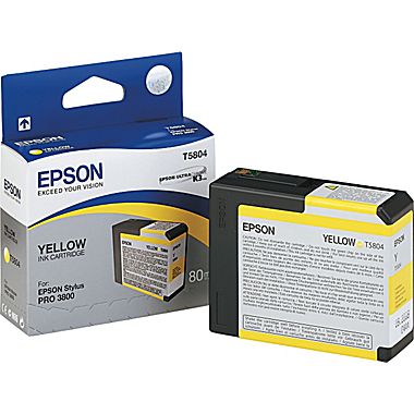 Epson T5804 Yellow Ultrachrome K3 Ink Cartridge | T580400